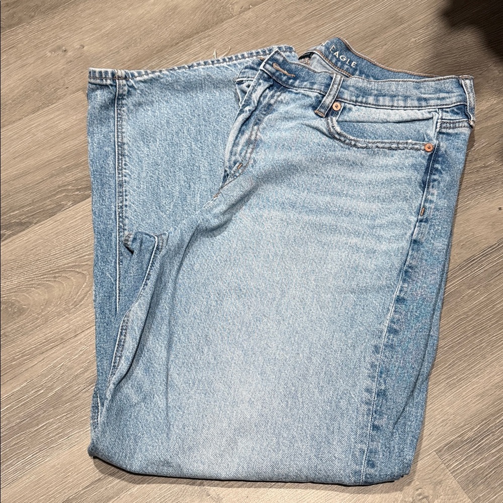 American Eagle Outfitters Sky Blue Straight Leg Jeans